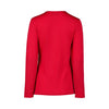 4467 RICH RED Silky Superfine Easy Fit Merino Crew Neck