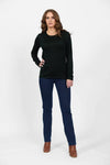4467 TUI GREEN Silky Superfine Easy Fit Merino Crew Neck