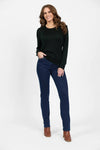 4467 TUI GREEN Silky Superfine Easy Fit Merino Crew Neck