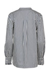 4471 Crisp Cotton Stripe Ruffle Shirt
