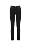 5535 BLACK Skinny Leg Stretch Jean with Pocket Embroidery