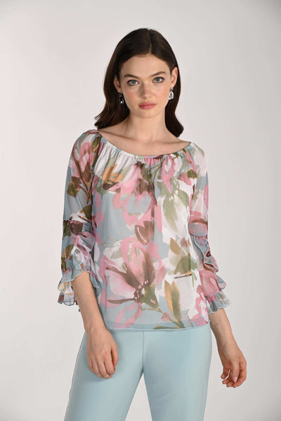 FL261361 Hawaii Evenings Chiffon Ruffle Top