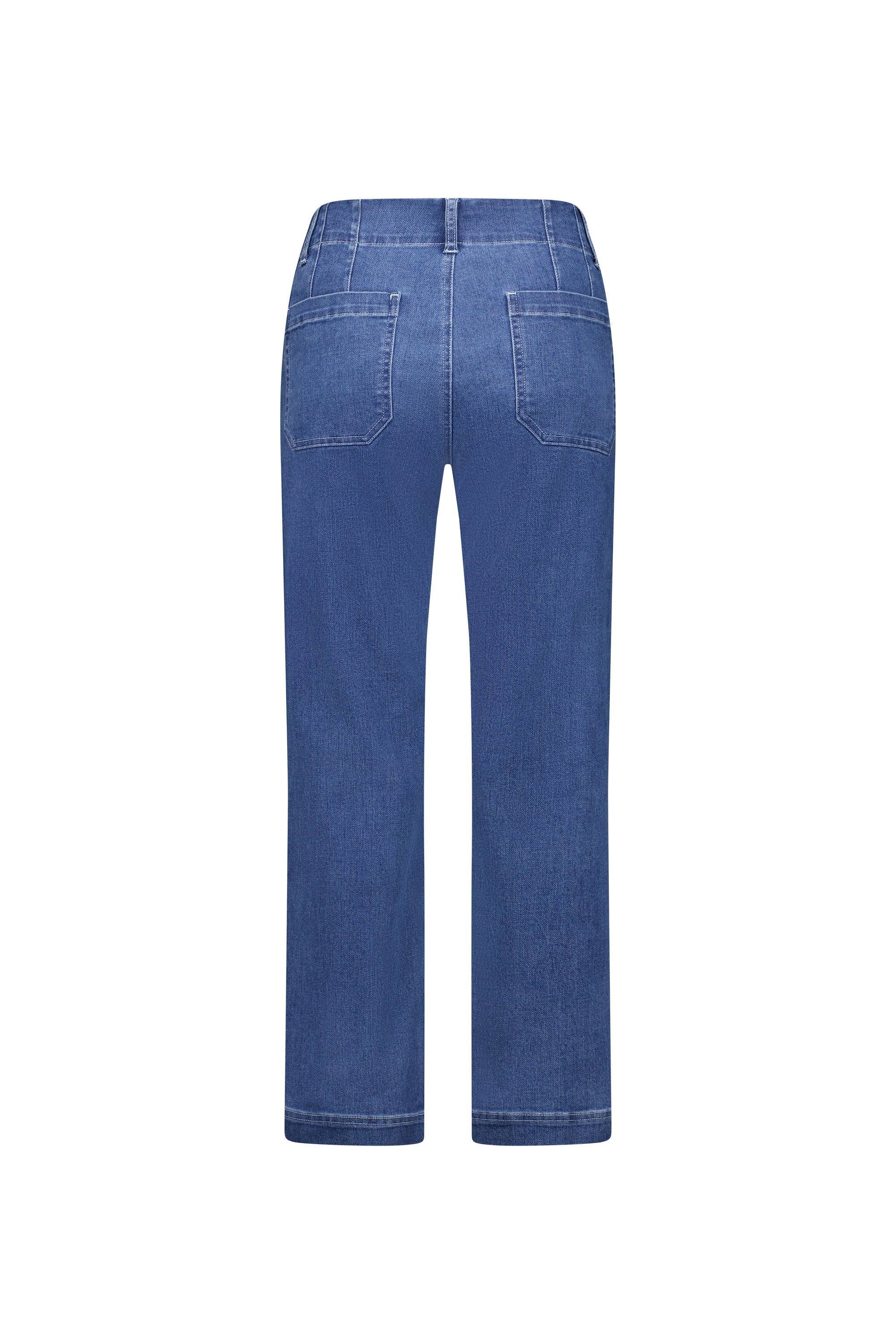 5995A Blue Hue Wide Ankle Length Stretch Jean