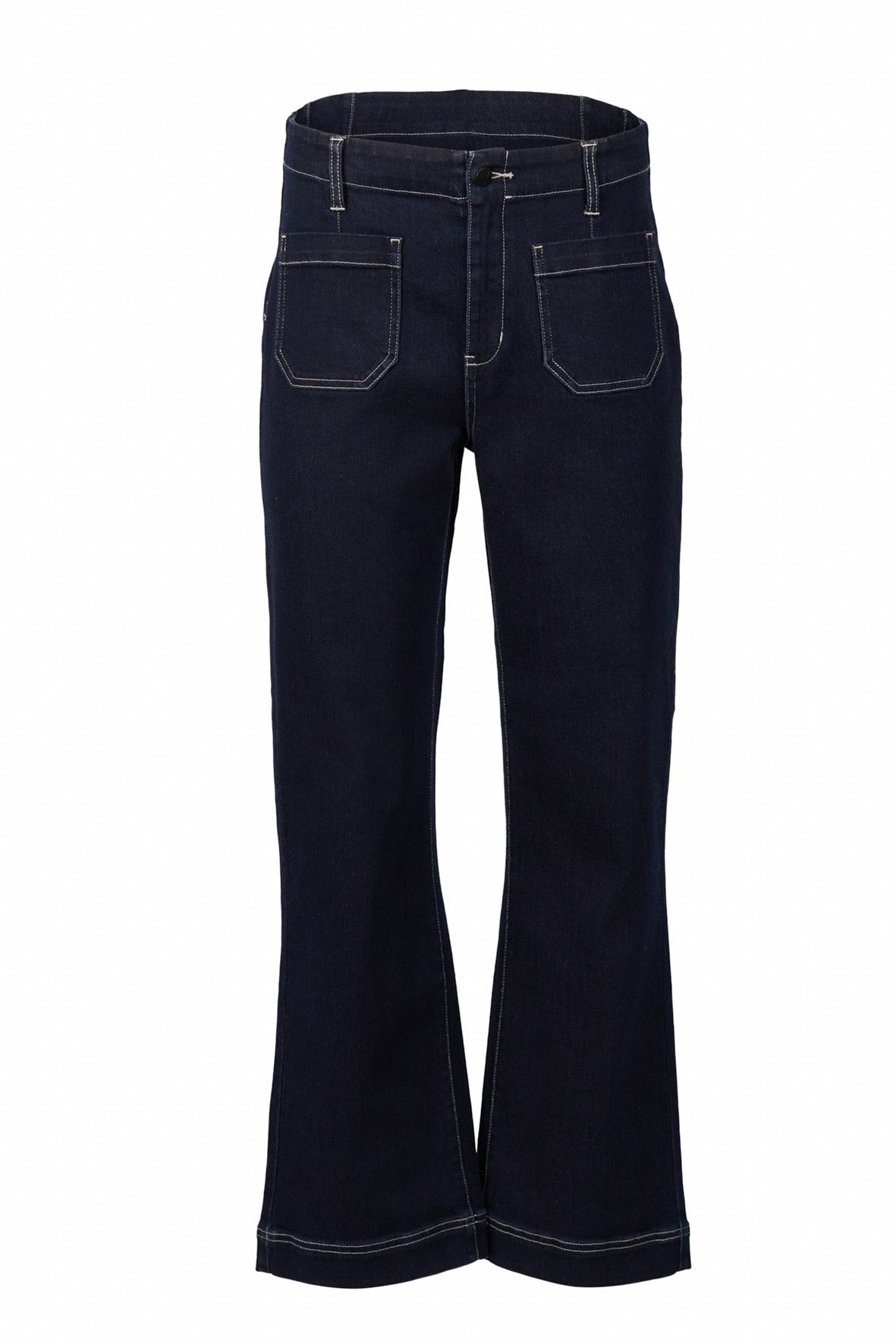 5995A Ink Wide Ankle Length Stretch Jean