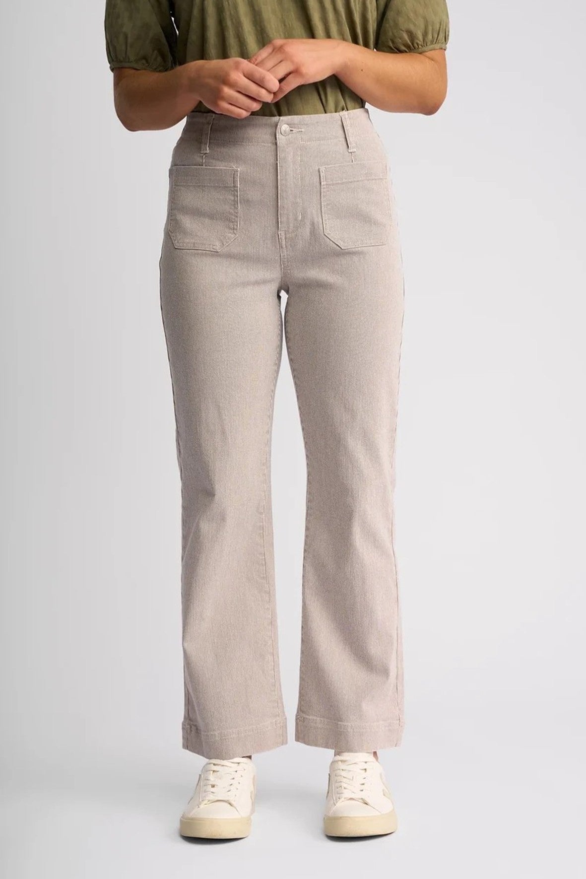 VS5995AS Sandstone Pinstripe Straight Leg Ankle Grazer