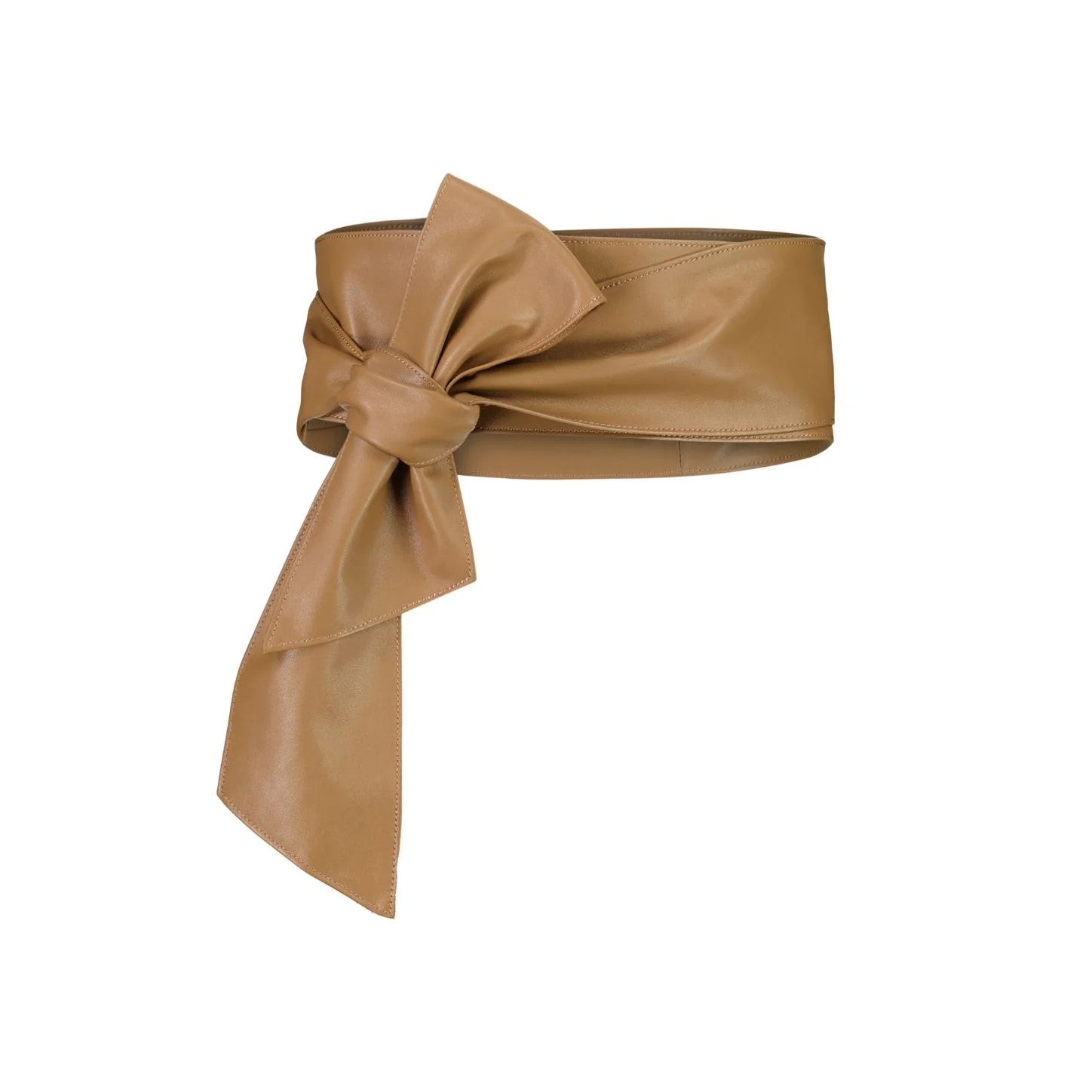 6009 TAN  Soft Leather Wrap Belt