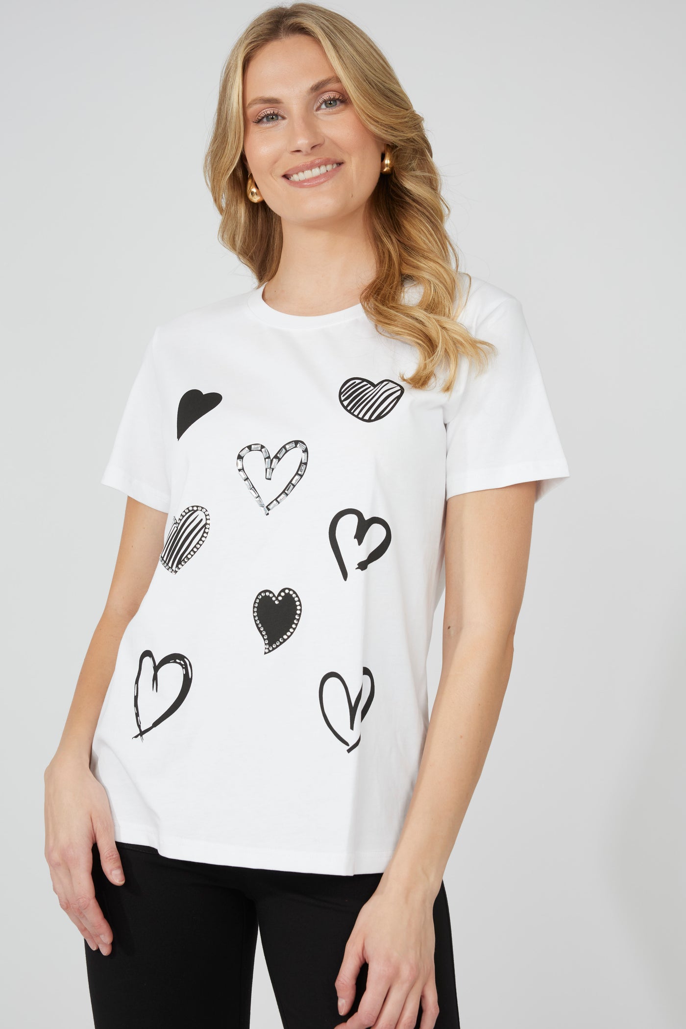 251518 Brush Heart Cotton Tee