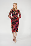 253360 Multi Print Mesh Dress