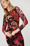 253360 Multi Print Mesh Dress