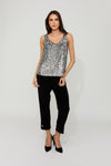 254023 Sequin V-neck Cami Singlet