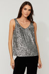 254023 Sequin V-neck Cami Singlet
