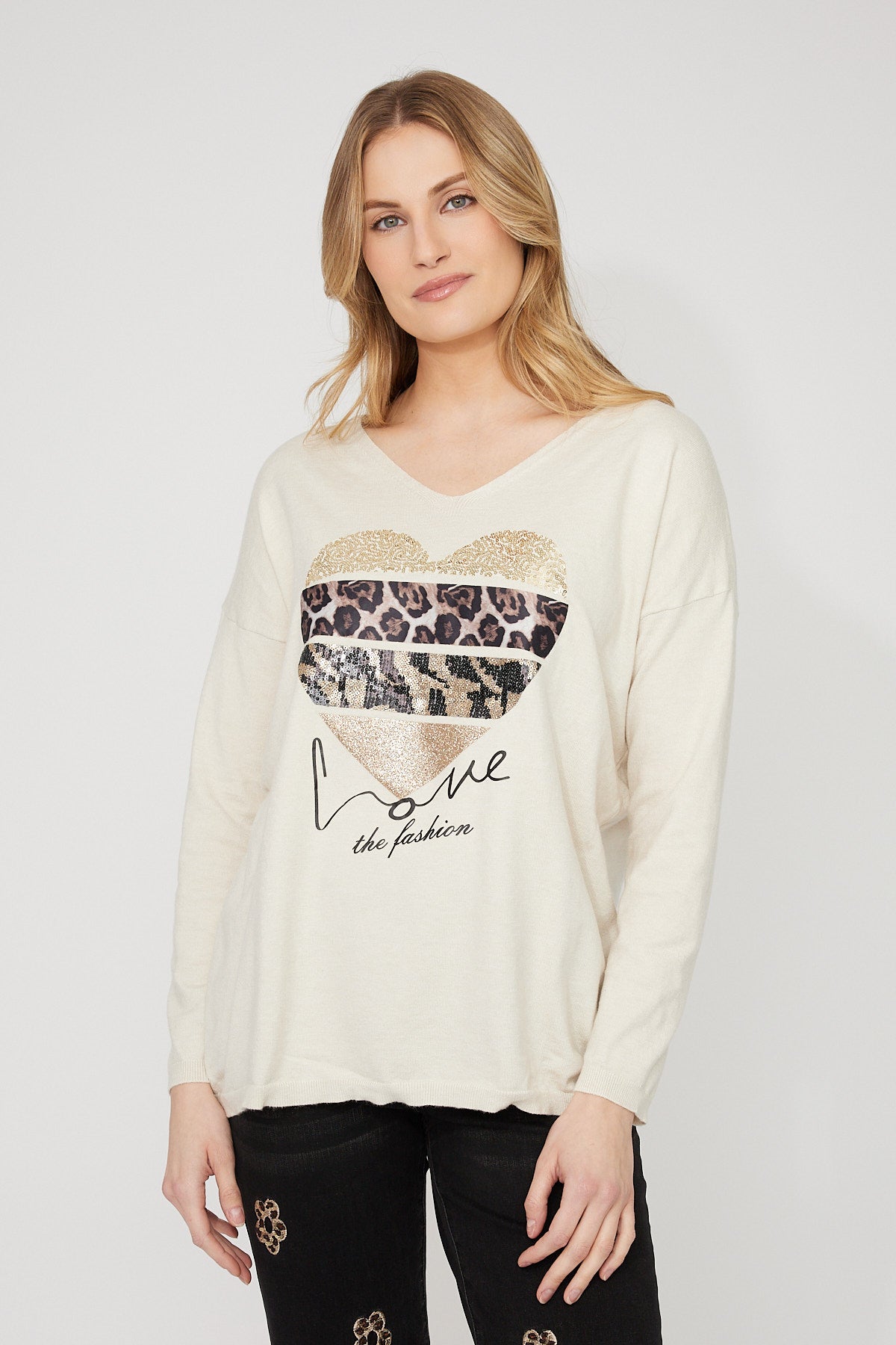 254931 Animal at Heart Soft Knit Jumper