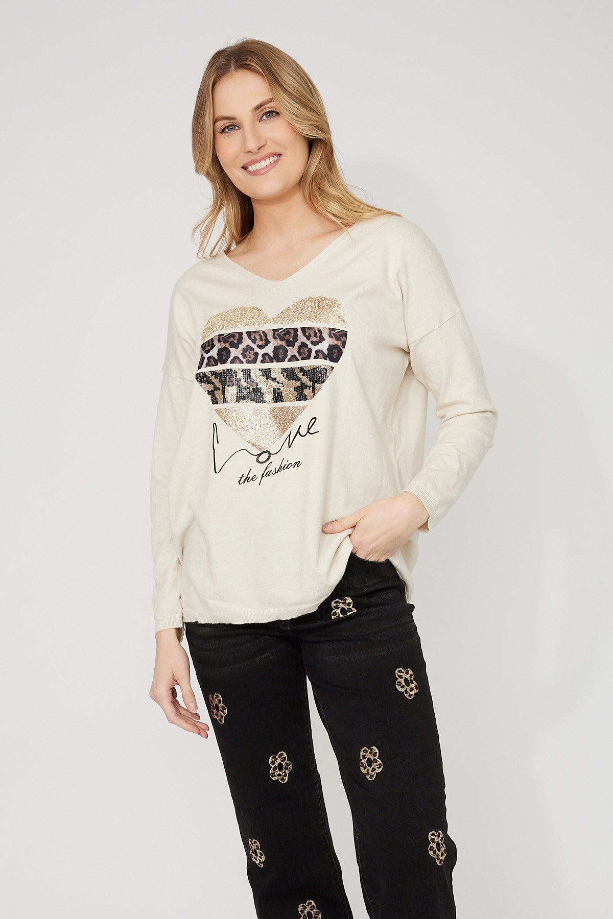 254931 Animal at Heart Soft Knit Jumper