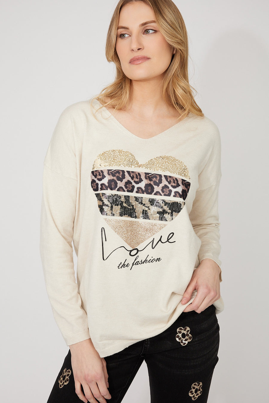 254931 Animal at Heart Soft Knit Jumper