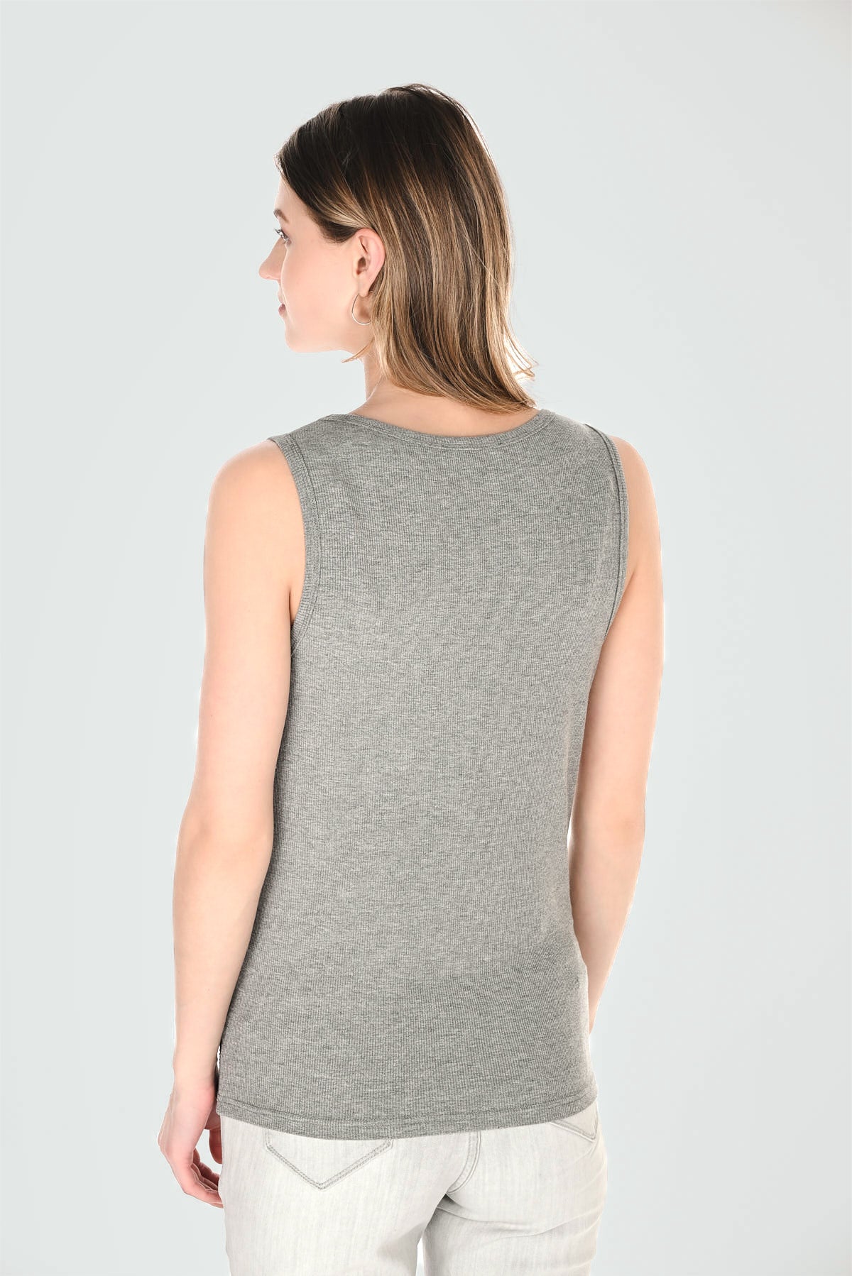 FL263718 SILVER Shimmer Stud Singlet