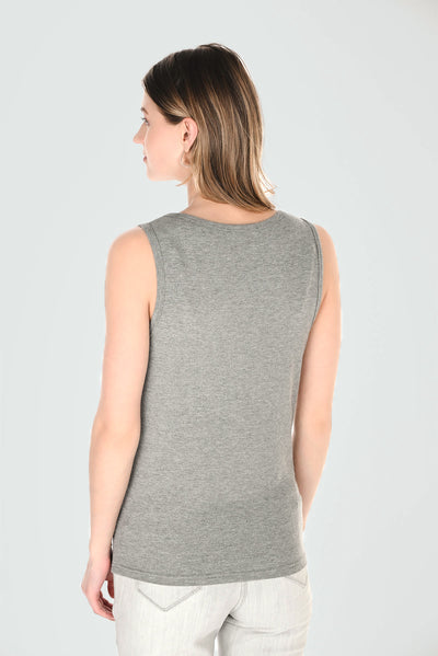 FL263718 SILVER Shimmer Stud Singlet