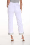 251573 Rhinestone Cuff Straight Leg 7/8 Jean