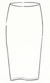 6830 Lined Merino Pencil Skirt