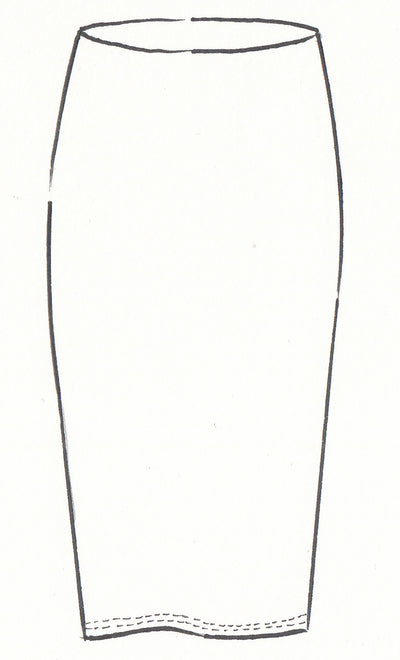 6830 Lined Merino Pencil Skirt