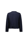 2047 Ink Ruffle Hem Tencel Denim Jacket