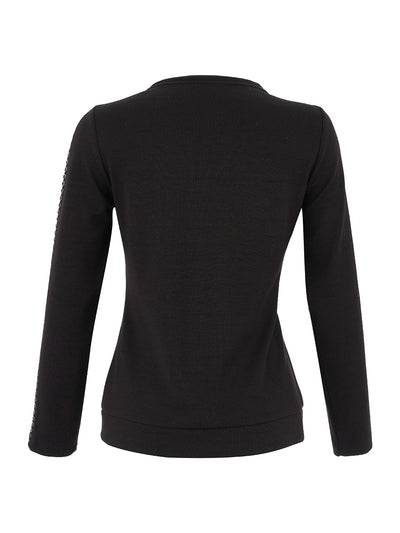 D75109 Modal Blend Sporty Weekend Print Sweatshirt