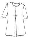 7753 Box Pleat Half  Sleeve MicroModal Top