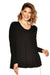 7832 Scoop Neck Long Sleeve MicroModal Tunic