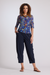 7931 Tuck Shoulder Side Ruched Mesh Top