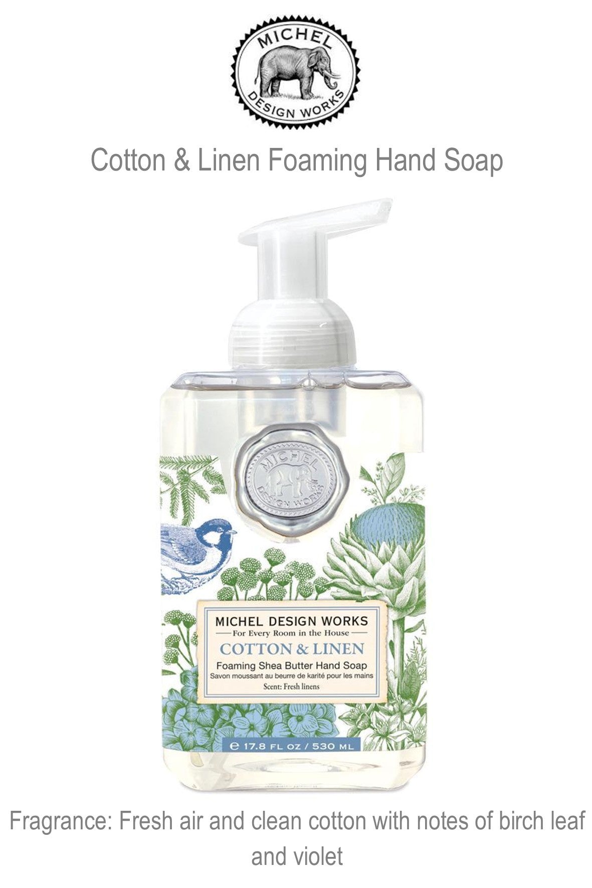 801417 MDW Cotton & Linen Foaming Hand Soap