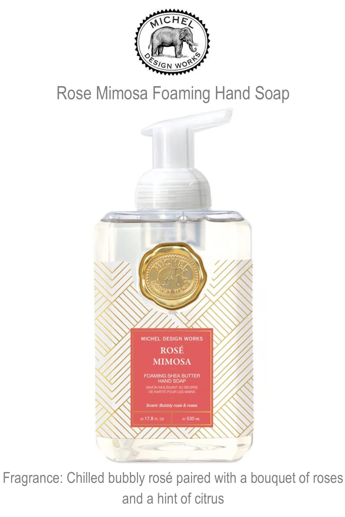 801450 MDW Rose Mimosa Foaming Hand Soap