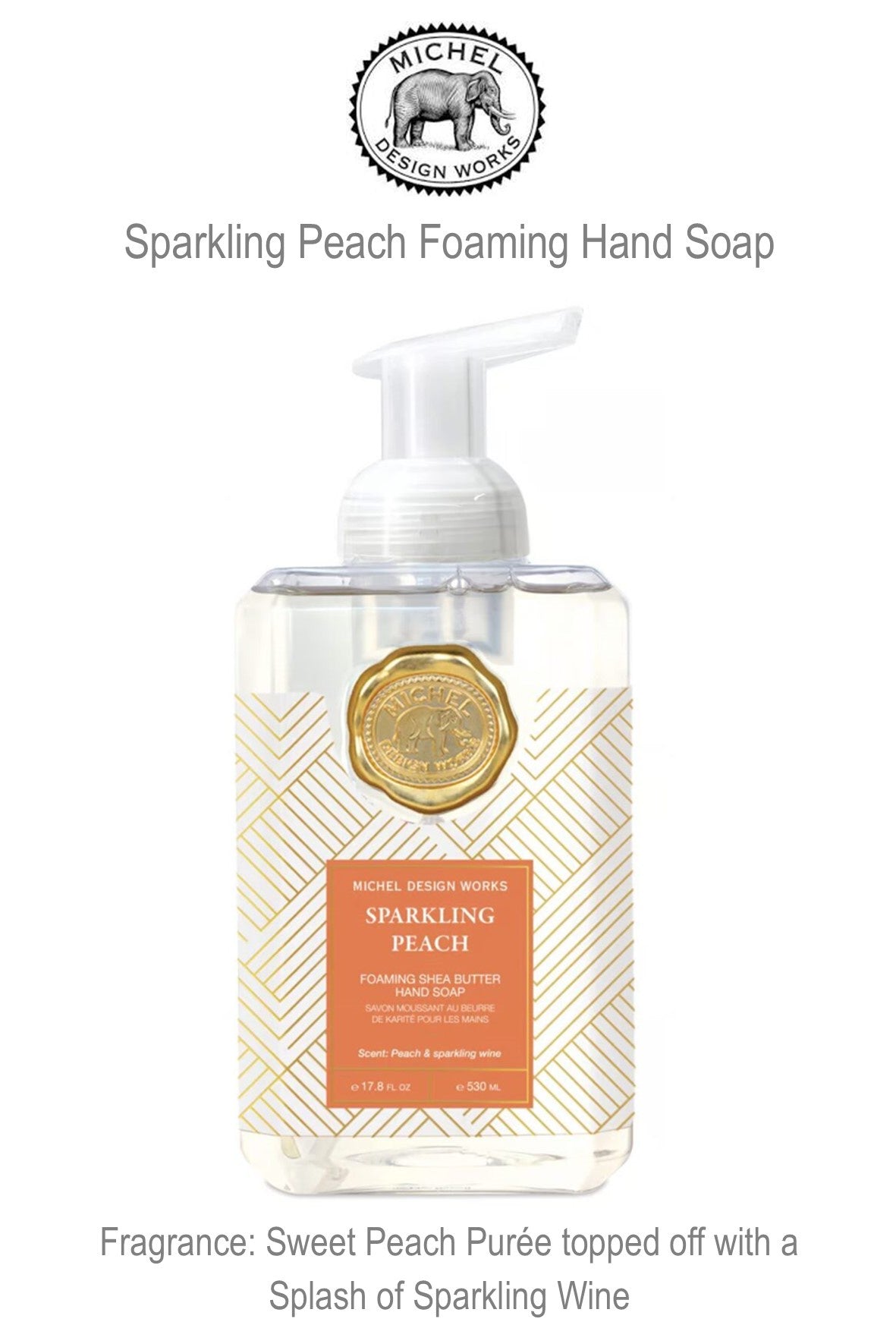 801452 MDW Sparking Peach Foaming Hand Soap