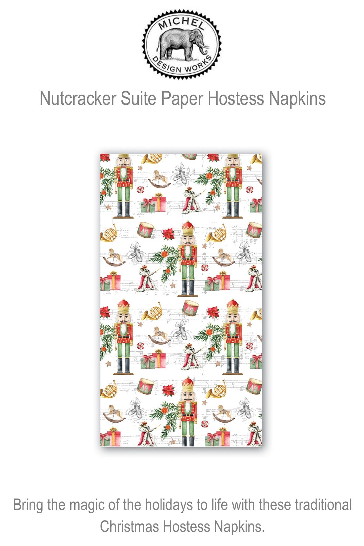 807426 MDW Nutcracker Suite Hostess  Paper Napkins