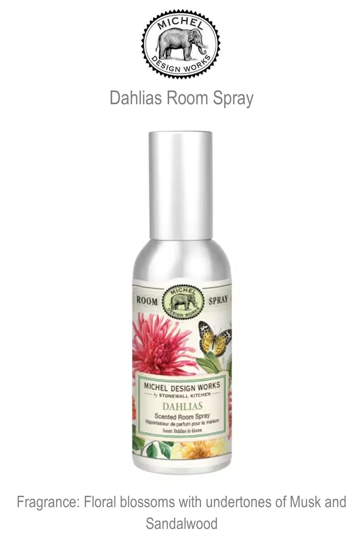 808418 MDW Dahlias Room Spray