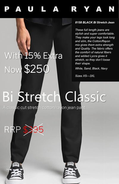 8158 BLACK Bi Stretch Jean