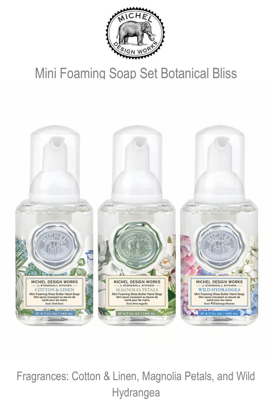 819068 MDW Mini Foaming Soap Set Botanical Bliss