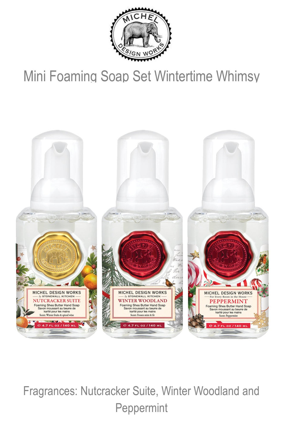 819071 MDW Mini Foaming Soap Set Wintertime Whimsy