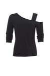 8202  Asymmetric  Neck MicroModal Top