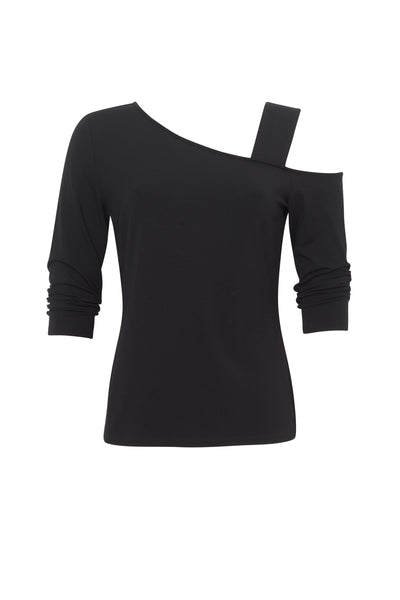 8202  Asymmetric  Neck MicroModal Top