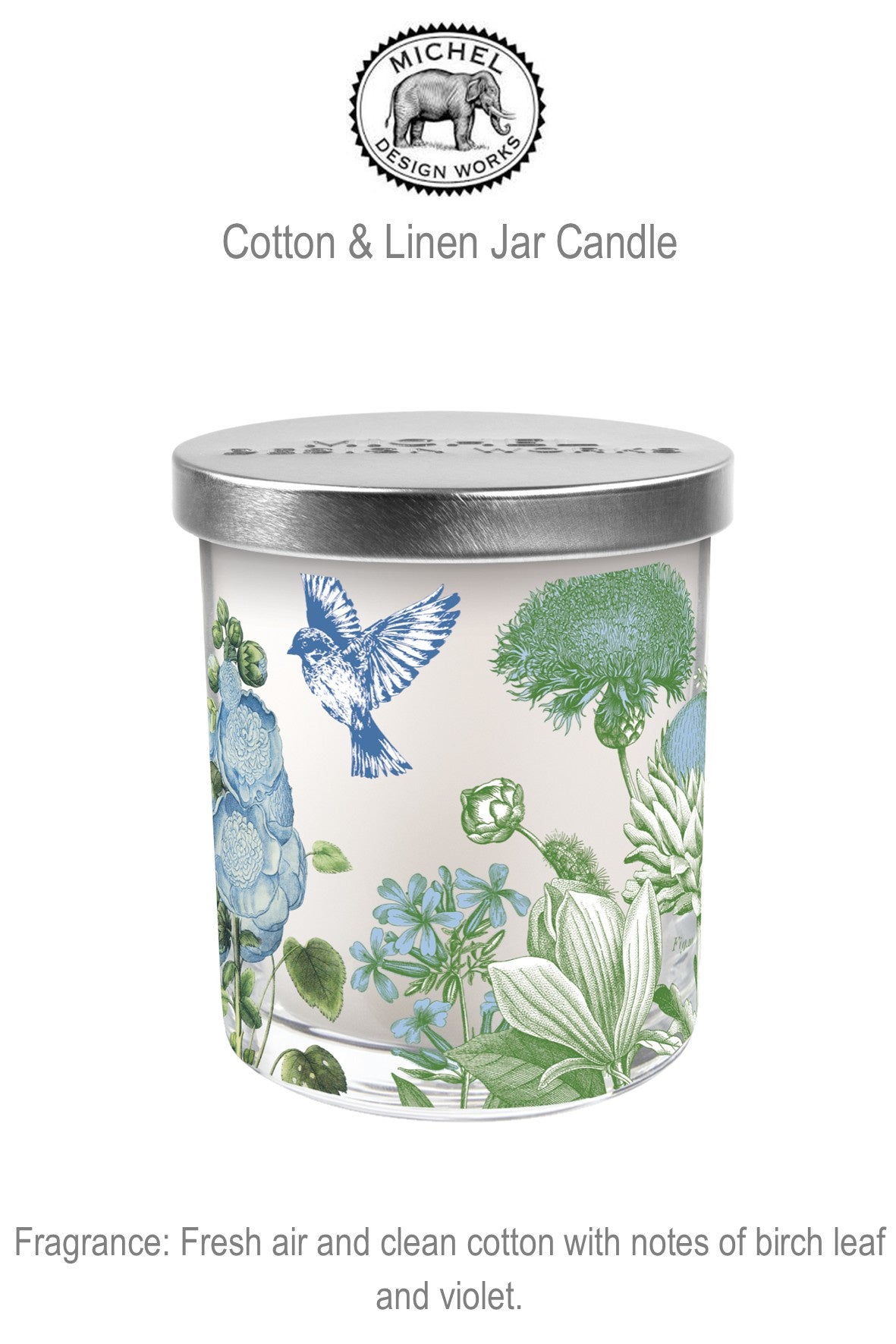 831417 MDW Cotton & Linen Jar Candle