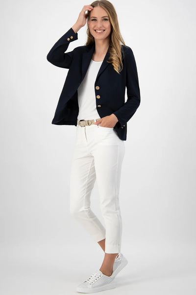 8429 NAVY Bi Stretch 7/8 Jean