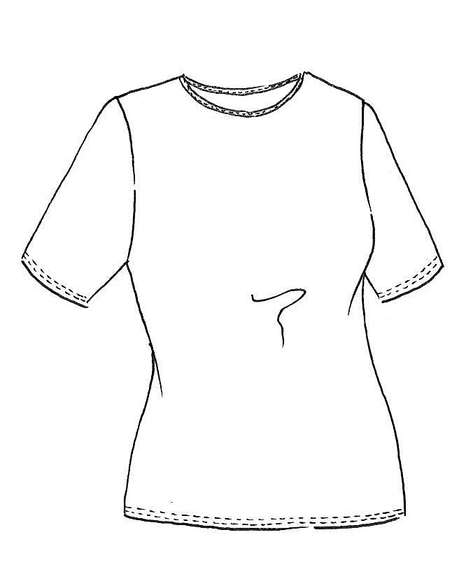 8445 Crew Neck Microjersey Body Tee