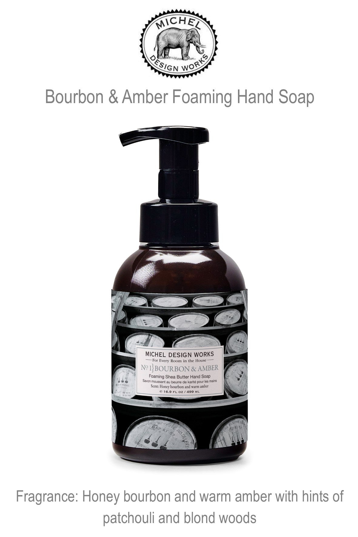 860399 MDW Bourbon & Amber Foaming Hand Soap