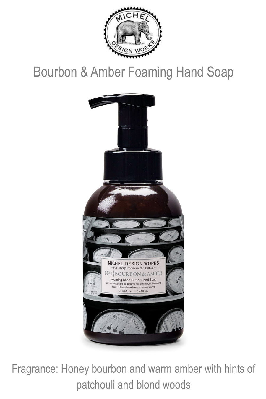 860399 MDW Bourbon & Amber Foaming Hand Soap