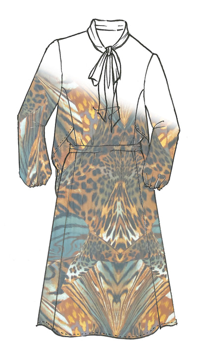 8623 Animalia Silk Dress