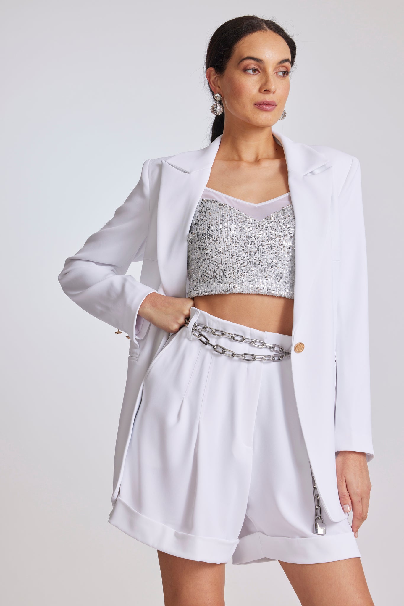 8934 Euro Suiting Half Lined Blazer