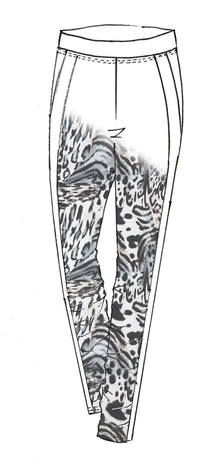 8782A Aria Print Leggings