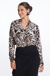 8785A Aria Print Cowl Neck