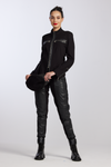 8853 Roma Zip Trim Flare Jacket