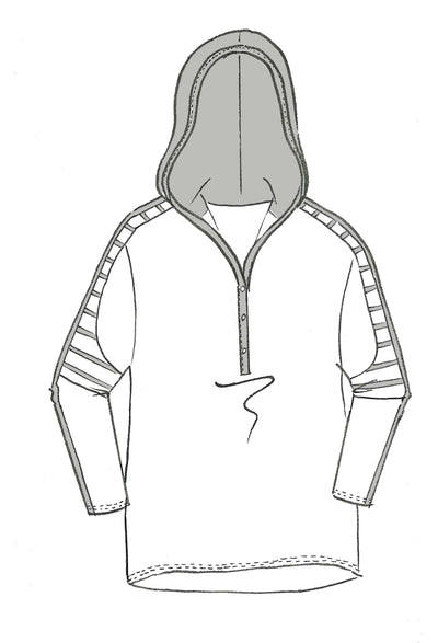 8895 Viscose Hoodie Sweater