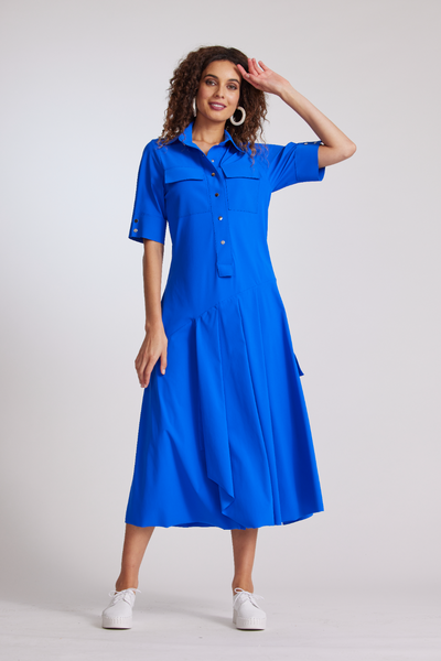 8901 Pocketed Shirtdress